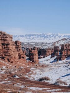 Cold Winter Deserts of Turan across Kazakhstan, Uzbekistan, and Turkmenistan